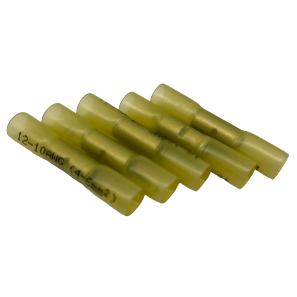 Quetschverbinder Stoßverbinder Schrumpfverbinder mit Schrumpfschlauch für 2,5mm² bis 4,0mm² Leitungen