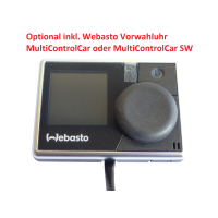 Upgrade kit auxiliary heater for VW T5 with automatic climate control (Climatronic), operation via Webasto T100 remote control + Webasto clock Multi Control
