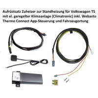 Kit de actualización de calefacción auxiliar a calefacción auxiliar para VW T5 con control de teléfono móvil Webasto Thermo Connect y localización del vehículo