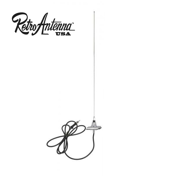 RETROSOUND antenna for the 1965-85 Ford, rod, square base
