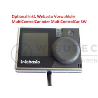 Aufrüstsatz Zuheizer zur Standheizung für VW T5 mit manueller Heizungsregulierung / Climatic inkl App-Steuerung