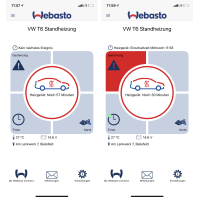 Upgrade kit from auxiliary heater to parking heater for VW Sharan 7N (also facelift) with Webasto Thermo Connect APP control including vehicle tracking