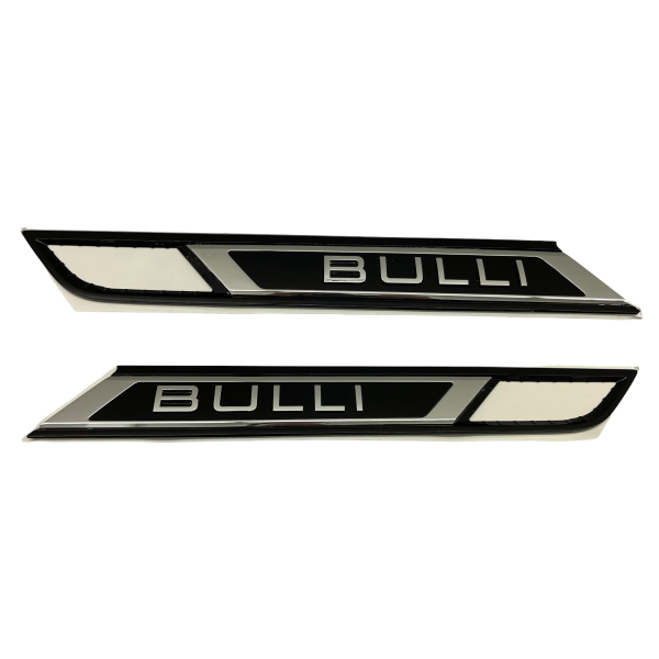 VW T6.1 Transporter Multivan Origineel BULLI embleem voor spatborden zwart chroom, set