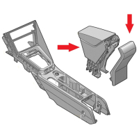 Retrofit kit original Volkswagen center armrest for...