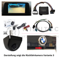 alle varianten van de achteruitkijkcamera-uitbreidingsset voor BMW 3-serie (F30/31/34)