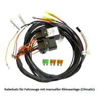 Kit di aggiornamento da riscaldatore autonomo a riscaldatore ausiliario per VW Sharan 7N (anche Facelift) - con telecomando Webasto T99 -