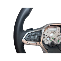 VW T6.1 retrofit kiti çok fonksiyonlu deri direksiyon simidi, isteğe bağlı olarak MFL üzerinden seyir kontrol sistemi de dahildir