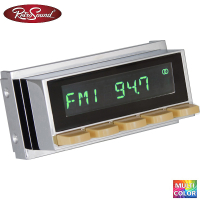 RETROSOUND car radio with RDS, USB, Bluetooth A2DP, hands-free system and DAB+ complete set "Ivory" with accessories