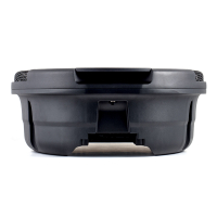 AMPIRE actieve subwoofer, 2x 16cm (6,5) 150/300 watt voor de reservewielkuip