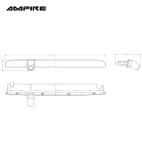 AMPIRE Rückfahrkamera für VW T6 / T6.1 mit Heckklappe, mit verstellbarer Kamera