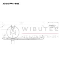 AMPIRE rear view camera for VW T6 / T6.1 with tailgate, with adjustable camera