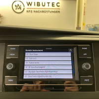 VW T6.1 Nachrüstsatz Multifunktionsanzeige / MFA / Bordcomputer Nachrüstpaket, für Fahrzeuge mit Geschwindigkeitsregelanlage und Heckscheibenwischer