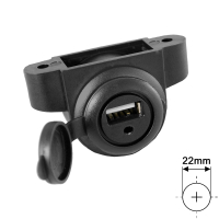 AMPIRE USB 2.0/AUX inbouwbus, 3,5 mm jack, 60 cm