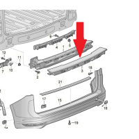 Ombouwset voor afneembare VW-accessoire trekhaak voor VW Caddy SB vanaf 2020