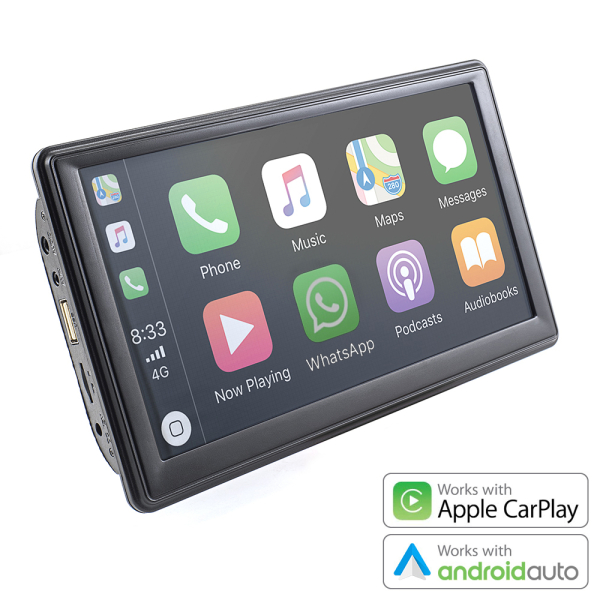 AMPIRE Smartphone-Monitor mit Apple CarPlay® und Android Auto und Rückfahrkameraeingang