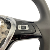 VW Golf 7 retrofitset lederen multifunctioneel stuur, geschikt voor voertuigen met kunststof en lederen stuurwielen