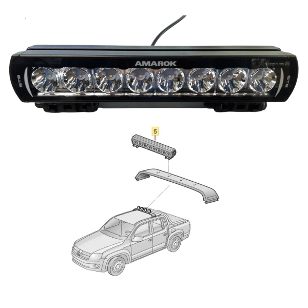VW Amarok LED extra koplamp 2H6941781, geschikt voor lamphouder 2H7853473 (dakconstructie)