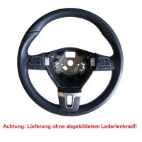 VW Golf 6 conversion kit leather steering wheel to multifunction steering wheel, optionally including retrofit kit for GRA (cruise control system)