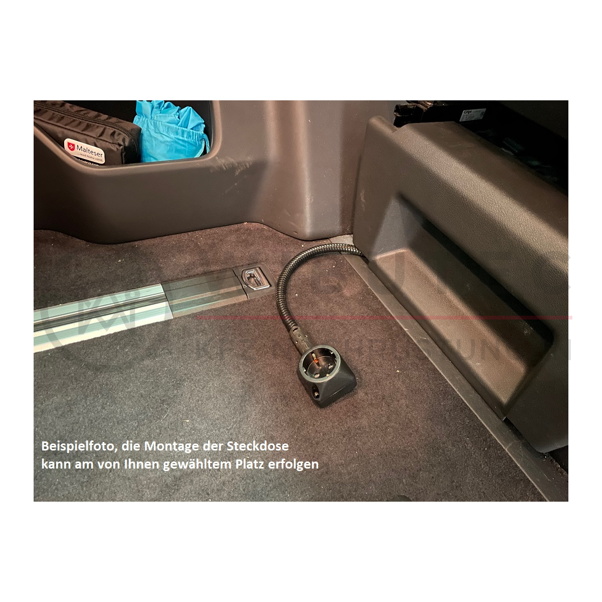 VW T6 Nachrüstsatz DEFA Außensteckdose für Landstrom inkl. Innensteck ...
