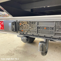 Ombouwset voor starre Westfalia-aanhangwagenkoppeling voor VW T6-platform inclusief 13-polige elektrische set, voor voertuig zonder voorbereiding voor trekhaak (PR nr. 1D0), zonder laadkabel