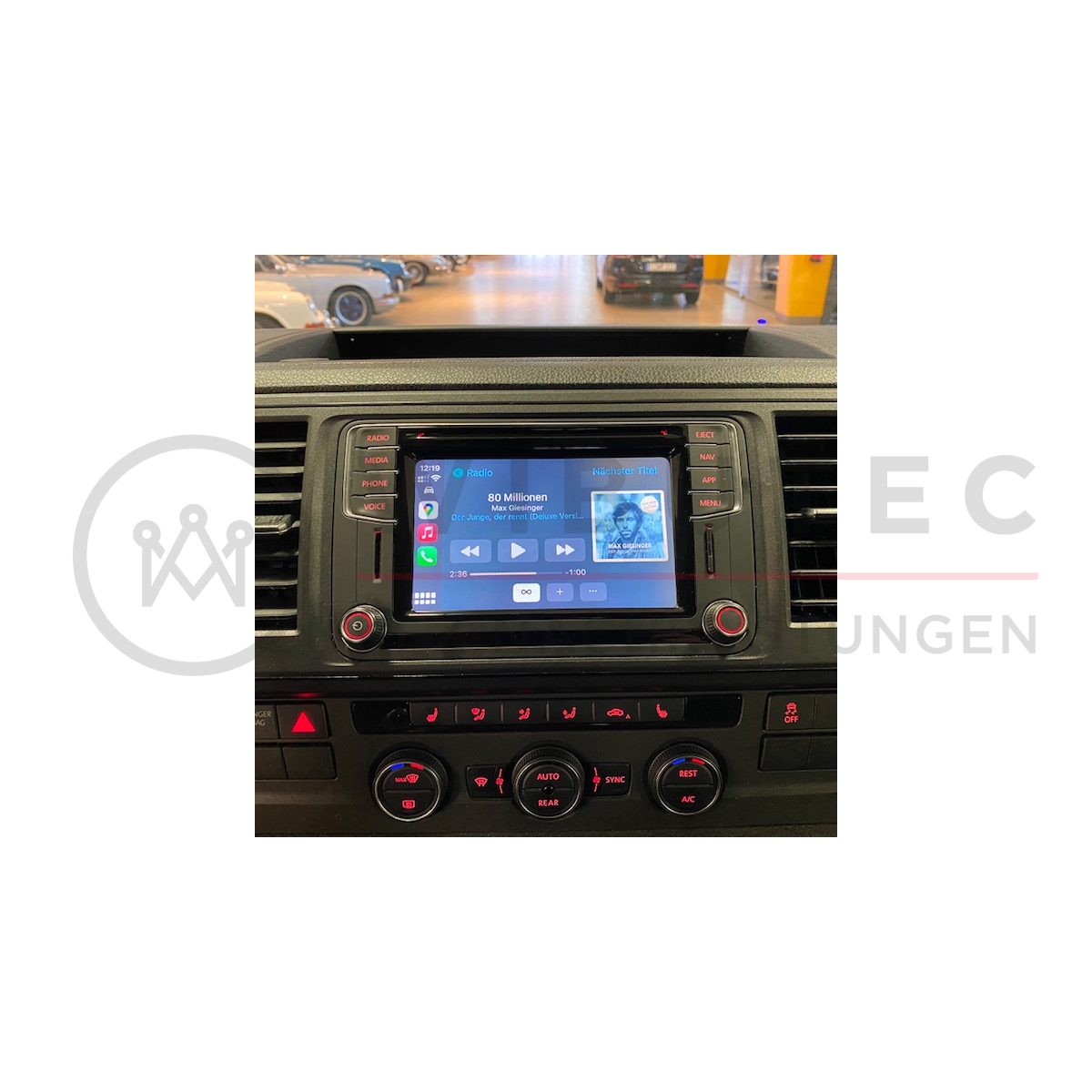 VW T6 retrofit kit Apple CarPlay, Android Auto, MirrorLink, App Connect