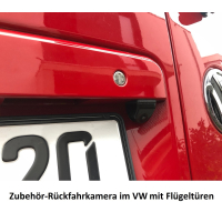 VW T5 Nachrüstsatz Zubehör Rückfahrkamera mit sep. Display, passend für Heckklappe und Flügeltür