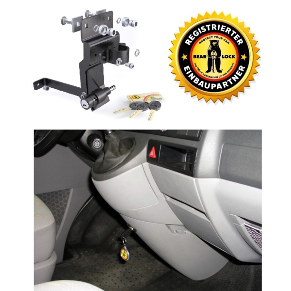 Bear-Lock schakelslot voor VW T5 (handmatig) 2003-2009, aluminium mechanisme, speciale schakelkabelophanging