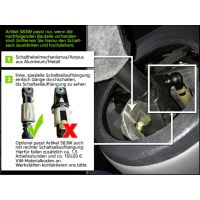 Bear-Lock schakelslot voor VW T5 (handmatig) 2003-2009, aluminium mechanisme, speciale schakelkabelophanging