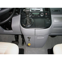 Blokada zmiany biegów Bear-Lock do VW T5 (manualna) 2003-2009, biały mechanizm plastikowy