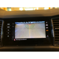 SKODA Kodiaq NS7 Rückfahrkamera Rear View Nachrüstpaket, Variante High mit dynamischen Hilfslinien