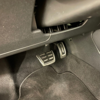 AUDI A1 GB roestvrijstalen pedaaldoppenset, rem- en gaspedaal, voor voertuigen met automatische transmissie