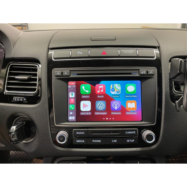 Apple CarPlay® en Android Auto voor VW Touareg 7P met radio RCD510 RCD550, volledige smartphone-integratie