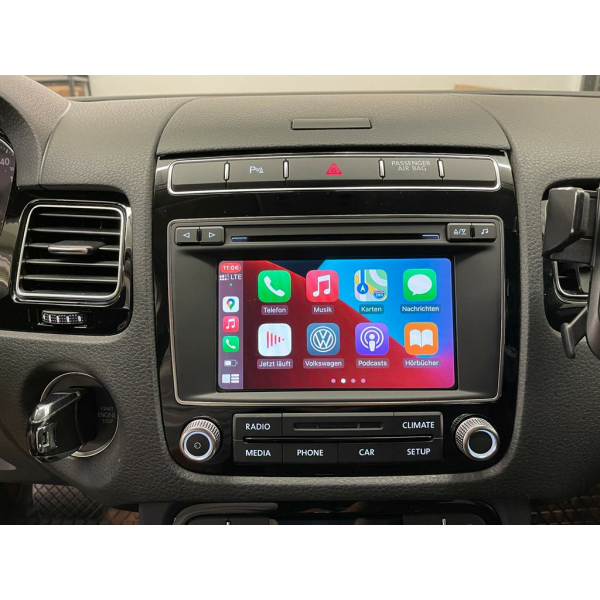 Apple CarPlay® i Android Auto dla VW Touarega 7P z radiem RCD510 RCD550, pełna integracja ze smartfonem