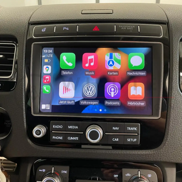 Apple CarPlay® und Android Auto für VW Touareg 7P mit RNS850 Navigation, volle Smartphone-Integration