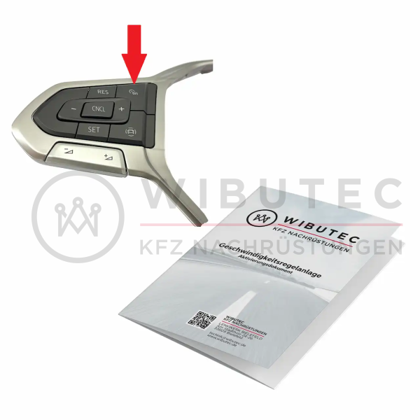 Retrofit kit GRA cruise control system VW T-Roc type D11 with built-in speed limiter from 10.01.2022