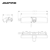 Kleuren achteruitrijcamera voor VW Caddy 2004-2015 (2K & 2K Facelift), 2e generatie