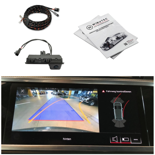 AUDI Q3 F3 Rückfahrkamera HIGH Rear View Nachrüstpaket, Inbetriebnahme ohne SVM möglich