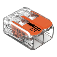 WAGO aansluitklemmen 2-voudig, kabelconnector, 0,2 tot 4...