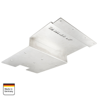 AMPIRE Aluminium Montageplatte für Deckenmonitore, für VW T5, T6 und T6.1 Transporter, Kombi, Shuttle mit dünnen Holzhimmel