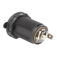 12/24 V Zigarettensteckdose mit Kappe und LED-Diode, 20 A