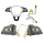 Conversion kit leather steering wheel to multifunction steering wheel for VW Caddy 4, MFL buttons with GRA / cruise control system including new steering column switch without MFA and GRA