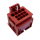 Stecker Flachkontaktgehaeuse mit Kontaktverriegelung 6Q0972883B, rot