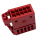 Plug flat contact housing with contact locking 6R0972930A, red