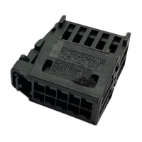 Stecker Flachkontaktgehaeuse mit Kontaktverriegelung 6R0972930, schwarz