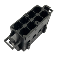 Stecker Flachkontaktgehaeuse mit Kontaktverriegelung 1J0972774, schwarz