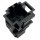 Plug flat contact housing with contact locking 1J0972732, black