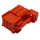Stekker plat contacthuis met contactvergrendeling 8W0971636B, rood