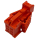 Stekker plat contacthuis met contactvergrendeling 8W0971636B, rood