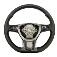 Nachrüstset Leder - Multifunktionslenkrad für VW Crafter SY (Komplettset zur Nachrüstung für Fahrzeuge mit Kunststofflenkrad)
