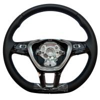 Nachrüstset Leder - Multifunktionslenkrad für VW Crafter SY (Komplettset zur Nachrüstung für Fahrzeuge mit Kunststofflenkrad)